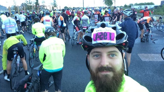 Setting off on Prudential Ride 100, 2017
