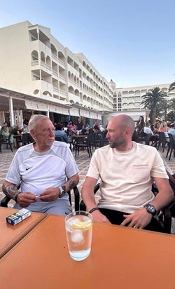 Spending some quality time with my old man on holiday. June 2023 Almeria, Spain