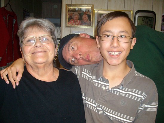 Mom Earlene,Grandson Jarid & Her Wacky buddy Marty 
