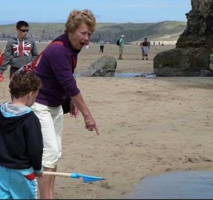 Family holidays were the best, here's a moment of discovery on Perranporth Beach