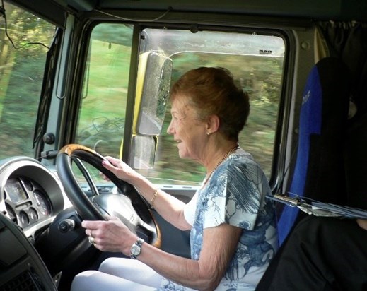 Fulfilling a life ambition of driving a truck