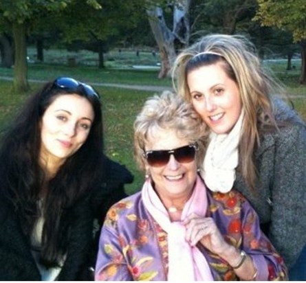 Gillian and her granddaughters at Richmond park our last day out together x