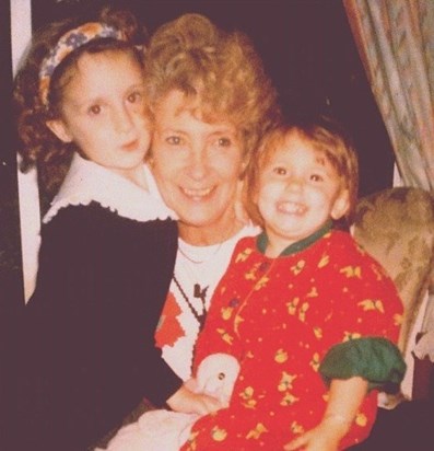 Gillian and two of her granddaughters Vicky and Grace 1993 x
