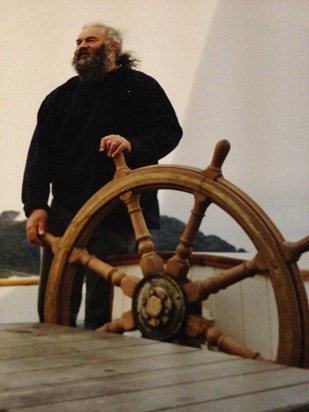 John, sailing on the sea