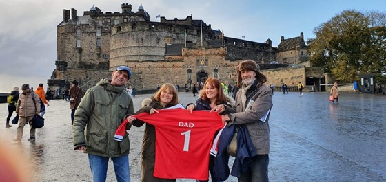 Alan,Claire ,Stacey and Brian.Edinburgh Castle -October 2019