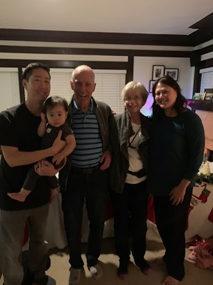 Christmas 2019 Steve, Railyn, Bob, Stacy and Kristl