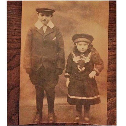 13439195 243381369379200 5972732206562313673 n TED THOMPSON. In his new uniform 100 years ago. He is off  to  Northern Counties  School for the Deaf Newcastle.