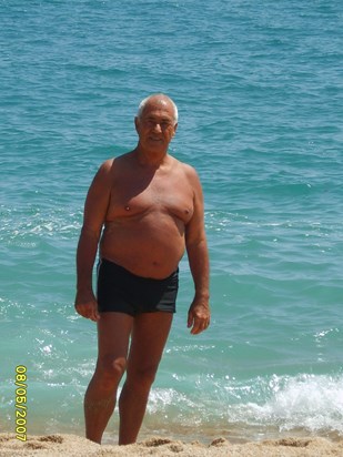 Dad  somewhere on Holiday