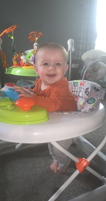 Samuel Derek loving his baby Walker from his wee dove from above and auntie Teresa xx