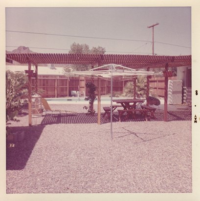 Redwood Filtered Shade patio built by Dick at Sunnyslope home.