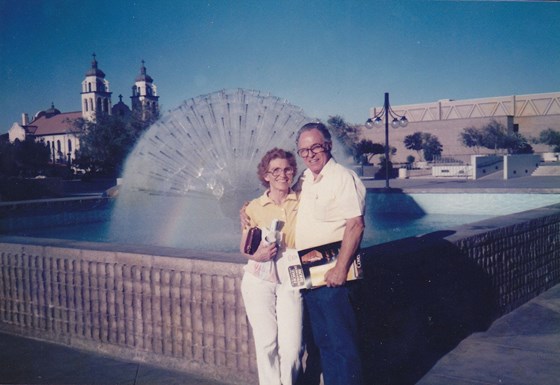 Martha & Dick April 1986 I believe downtown Phoenix, Az.