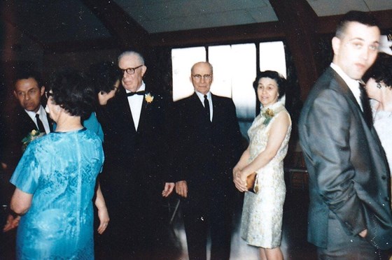 Harold Slater, Roy Green, Laura Currah, Nate Fisher 1968 Reception Tacoma,WN.