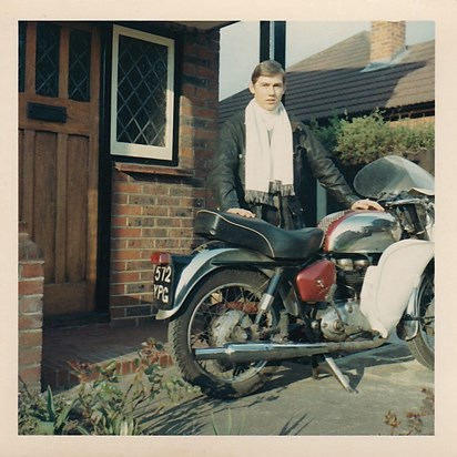  Derek with his motorbike