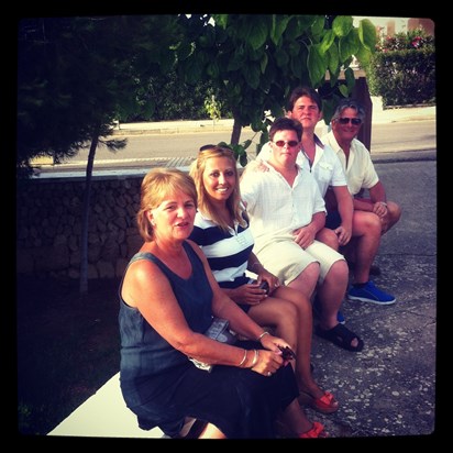 On our way out to dinner in Menorca