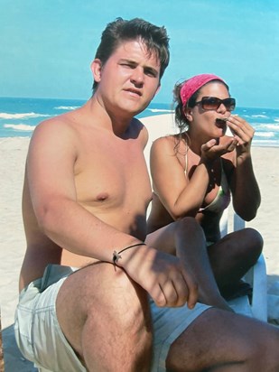 Fresh oysters on the beach, Brazil