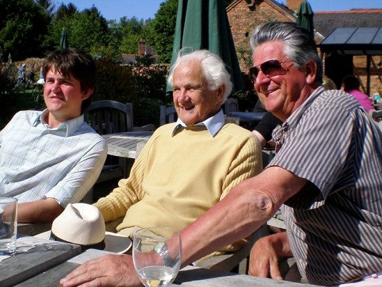 Three generations - Grandpa Stuart, Dad and Nico