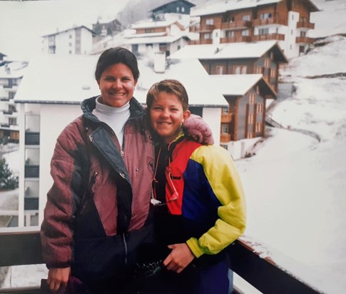 First time skiing / Saas-Fee1992