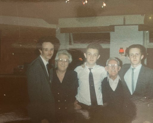 Dad, Pop, Great Nan, Uncle Dan, Uncle Johnny 