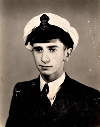 Dad in the Navy just after the war, a minesweeper in the Mediterranean