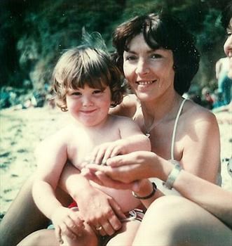 Mum & baby Michael on holiday