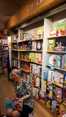 Happily promoting books in Waterstones. Debra x