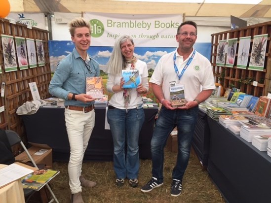 Anneliese presenting her new book at the Rutland Bird Fair