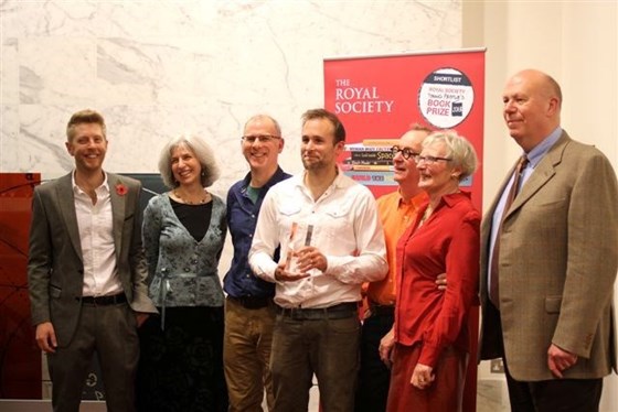 Anneliese at the Royal Society book award ceremony