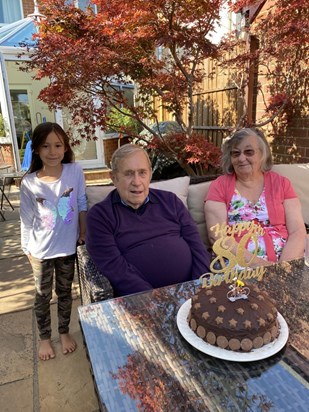 Alan with Gillian and eldest Grand Daughter Isabelle