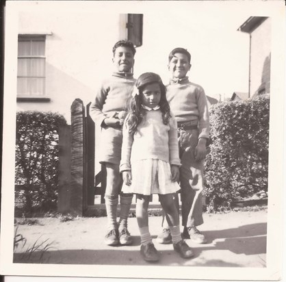 Jennifer , Keith and Eugene soon after they moved into 181 Southway in the 1950s.