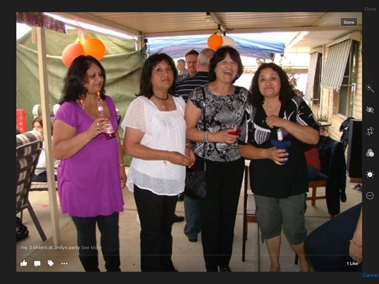 Teresa Marcia Jennifer Colleen   First  Time all sisters together in years 