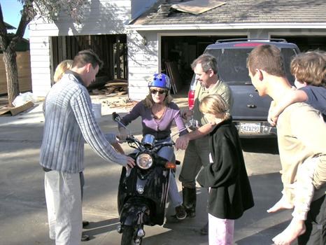 Sue on bike