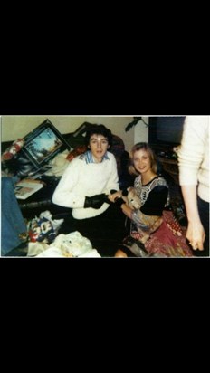 Nigel & Carrie Xmas 1977