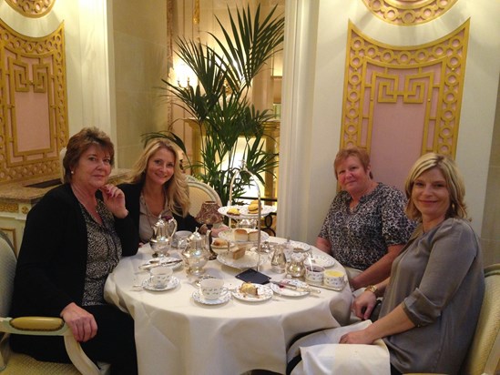 Mum's 70th Birthday at The Ritz, with Helen, Sue & Emma