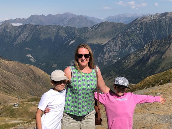 col d’Aspin with her boys ❤️