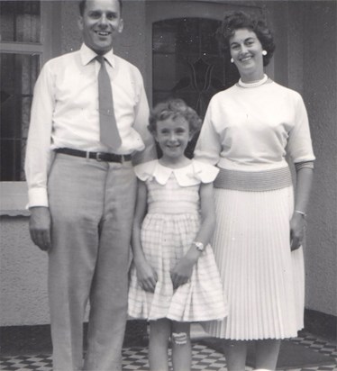 Sue in 1958 with Maurice & Joyce