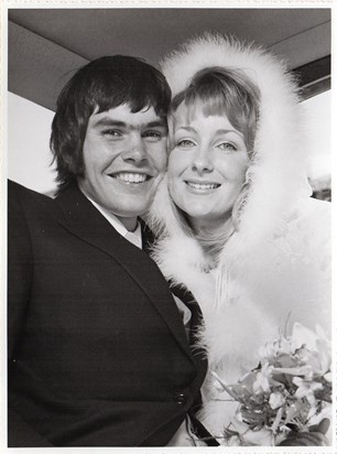 Sue and Malc at their wedding