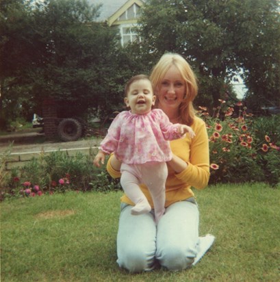 Sue and Zoe in 1975