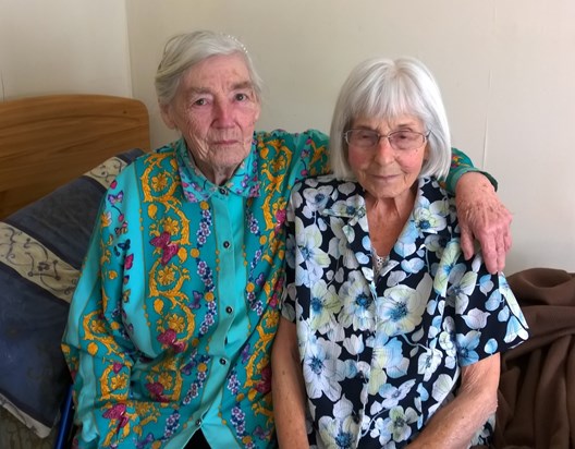 Betty and her Sister Gloria. Both departed 2018