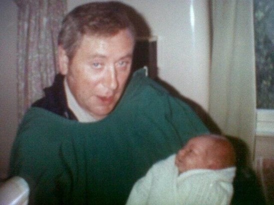 Dad and joe when he was born.xx