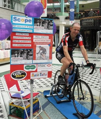 Dad raising money for Scope.. 