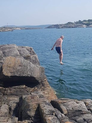 Sweden and enjoying the sea near Gothenburg