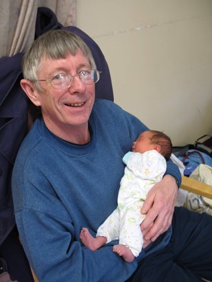 Gerry with baby Darcey in May 2010