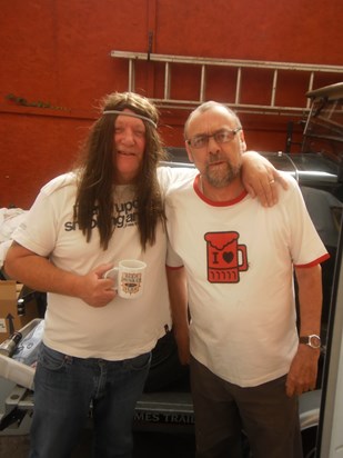 Dave and Porky (in wig) 2012