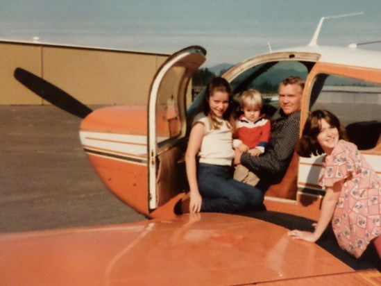 Glen after flying his airplane from CA to WA - Circa 1980