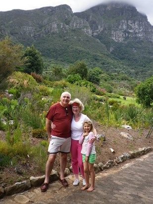 Rona, Tony and Taryn at Kirstenbosch Gardens, Cape Town 2011