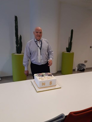Mr Collin on his birthday in 2019