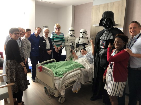 Staff of St Joseph’s Hospice with the 501st 2018