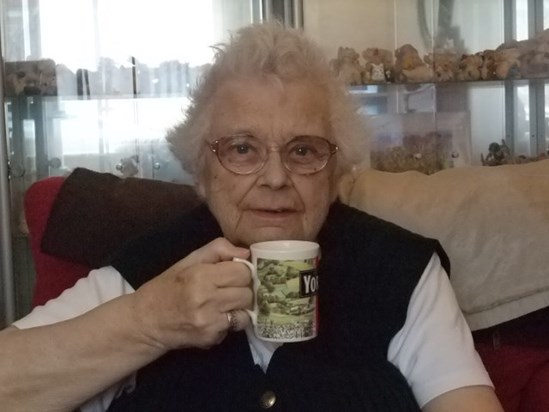 Mum with a cuppa