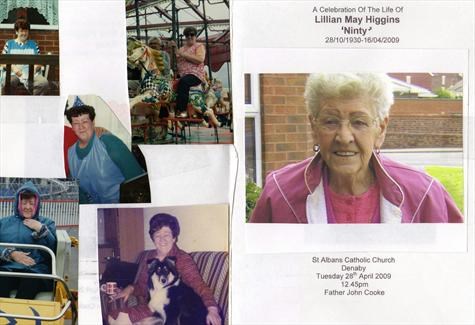 mams last picture and others throughout her life