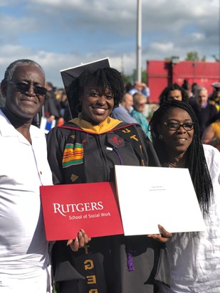 Sidney and his wife Lydia at his Daughter Annie’s graduation